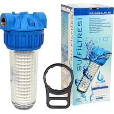 Aquafer 10 Inç Yıkanabilir Su Arıtma Filtresi (3/4 Inç Girişli)