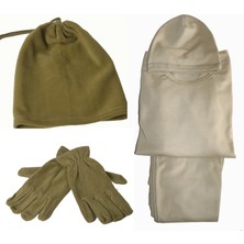 Baggor Askeri Nano 3'lü Termal Takım- Polar Bere Boyunluk- Polar Eldiven Seti