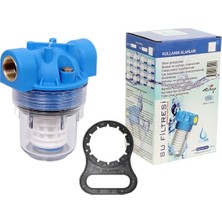 Aquafer 3 Inç Yıkanabilir Ekonomik Su Arıtma Filtresi (3/4 Inç Girişli)