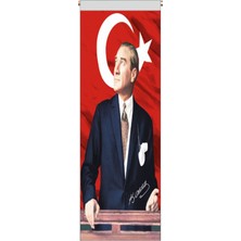 ZC Bayrak Türk ve Atatürk Bayraklı Kırlangıç Flama