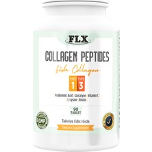 FLX Marina Collagen Peptides Balık Kollajen Tip 1-3 90 Tablet & Vitamin D3 400'lü 20 ml