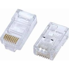 Rj 45 Cat5 Jak Konnektör 8P8C 100 Lü RJ45