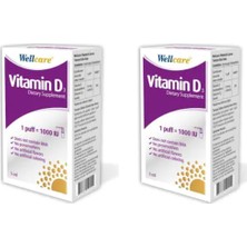 Wellcare Vitamin D3 1000'LÜ 5 ml - 2 Adet