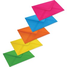Zarfsan Davetiye Zarfı Karışık Renkli 7,5 x 11,5 cm 1.hamur 25'li