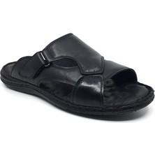 Luis Figo Deri Rahat Günlük Erkek Büyük Numara Sandalet Terlik