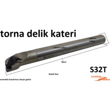 Yıldırım Torna Delik Kateri S32T Elmaslı Torna Kater 30CM Uzun Duble Büyük Boy Kater