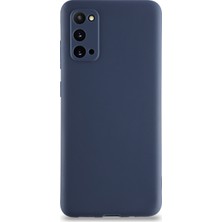 CaseArt Samsung Galaxy S20 Kılıf Kamera Korumalı Premier Silikon Kapak - Lacivert