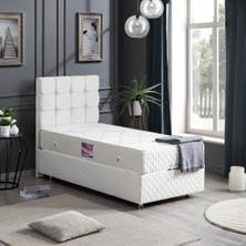 Setay Duke Tek Kişilik Baza Başlık Delüx Yatak Seti - Krem