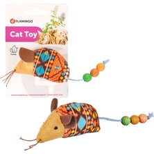 Flamingo Indy Boncuklu Fare Kedi Oyuncağı