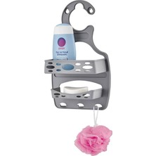 Ramdet Banyo Kolay Kurulum Kancalı ve Yapıştırmalı Köşe Rafı 2 Katlı Duvara Yapıştırma Raf