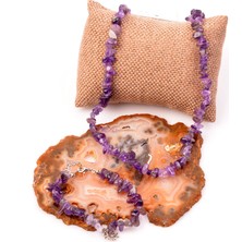 Taş Sandığı Ametist Taşı Kolye ve Bileklik