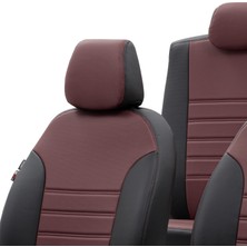 Otom Chery Tiggo 2008-2011 Özel Üretim Koltuk Kılıfı Istanbul Design Bordo - Siyah