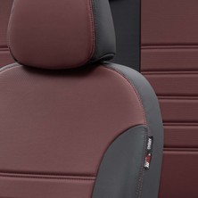 Otom Ford Focus 1998-2004 Özel Üretim Koltuk Kılıfı Istanbul Design Bordo - Siyah