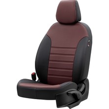 Otom Mini Cooper 2002-2013 Özel Üretim Koltuk Kılıfı Istanbul Design Bordo - Siyah