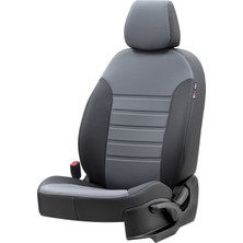 Otom Seat Leon 2013-Sonrası Özel Üretim Koltuk Kılıfı Istanbul Design Füme - Siyah