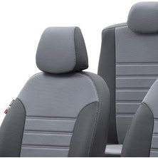 Otom Seat Leon 2013-Sonrası Özel Üretim Koltuk Kılıfı Istanbul Design Füme - Siyah