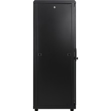 Canovate 42U 800X800MM 19''dikili Tip Network Rack Kabinet Siyah Çelik Sac Ön Cam Kapı Montajlı Ral 9005 2 Yıl Üretici Garantili