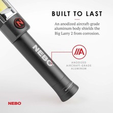 Nebo 6737 Big Larry 2 500 Lümen LED Fener (Kırmızı)