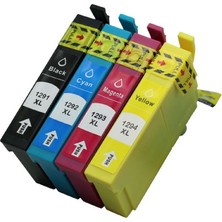 Photo Print Epson Stylus SX535WD Uyumlu T1291-1292-1293-1294 4 Renk Muadil Kartuş Takım