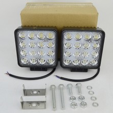Yağmur 16 LED 'li Off Road Çalışma ve Sis Lambası 48WATT 12  24 Volt 4'lü
