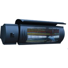 Normgas Dış Mekan İnfrared Elektrikli Isıtıcı Kumandalı Mtn-Esk 2000W