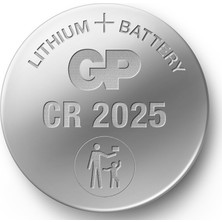 Gp CR2025 3V Lıtyum Düğme Pil 5 Blister 10 Kart 50'li