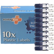 Dymo Letratag Etiket Yazıcı ve Ecotag Muadil Plastik Yedek Şerit Etiket 10 Lu Paket