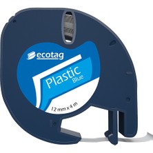 Dymo Letratag Etiket Yazıcı ve Ecotag Muadil Plastik Yedek Şerit Etiket 10'lu