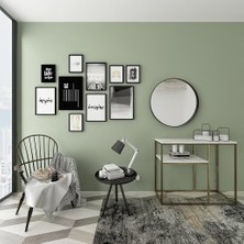 Evka Lumina Metal Dresuar Eskitme Pirinç Ayak Beyaz Mermer Tabla