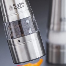 RUSSELL HOBBS 23460-56 Classsics Tuz & Karabiber Öğütücü, 50GR x 2, Cilalanmış Paslanmaz Çelik, Gümüş