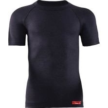 BlackSpade 9267 2.seviye Kısa Kollu  Çocuk Termal Içlik Siyah