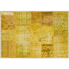 Sempati Halı Eşsiz Güzelliğe Sahip Patchwork Eskitme Halı 120 x 180 cm