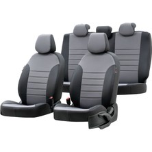 Otom Jeep Grand Cherokee 2005-2010 Özel Üretim Koltuk Kılıfı Paris Design Gri - Siyah