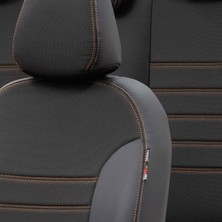 Otom Seat Alhambra 1996-2010 Özel Üretim Koltuk Kılıfı Paris Design Bej - Siyah