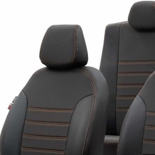 Otom Seat Alhambra 1996-2010 Özel Üretim Koltuk Kılıfı Paris Design Bej - Siyah