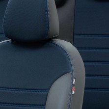 Otom Seat Altea Xl 2004-2015 Özel Üretim Koltuk Kılıfı Paris Design Mavi - Siyah