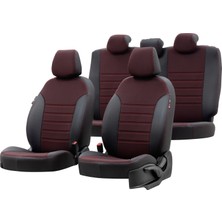 Otom Seat Cordoba 2003-2009 Özel Üretim Koltuk Kılıfı Paris Design Kırmızı - Siyah