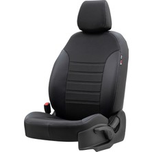 Otom Seat Ibiza 2009-2017 Özel Üretim Koltuk Kılıfı Paris Design Füme - Siyah