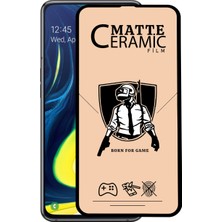 KZY Samsung Galaxy A80 Tam Kaplayan Mat Seramik Nano Esnek Ekran Koruyucu Şeffaf