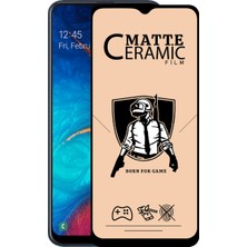 KZY Samsung Galaxy M10s Tam Kaplayan Mat Seramik Nano Esnek Ekran Koruyucu Şeffaf