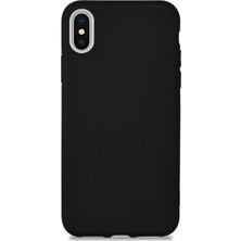KZY Apple iPhone X Kılıf Kamera Korumalı Premier Silikon Kapak Siyah