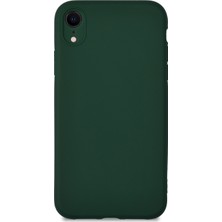 KZY Apple iPhone Xr Kılıf Kamera Korumalı Premier Silikon Kapak Petrol