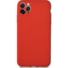 KZY Apple iPhone 11 Promax Kılıf Kamera Korumalı Premier Silikon Kapak Kırmızı
