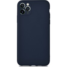 KZY Apple iPhone 11 Promax Kılıf Kamera Korumalı Premier Silikon Kapak Lacivert