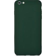 KZY Apple iPhone 6 Plus Kılıf Kamera Korumalı Premier Silikon Kapak Petrol