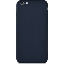 KZY Apple iPhone 6 Plus Kılıf Kamera Korumalı Premier Silikon Kapak Lacivert