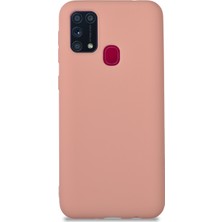 KZY Samsung Galaxy M31 Kılıf Kamera Korumalı Premier Silikon Kapak Pudra