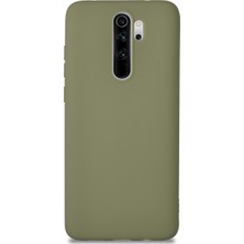 KZY Xiaomi Redmi Note 8 Pro Kılıf Kamera Korumalı Premier Silikon Kapak Su Yeşili
