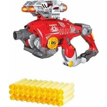 Vardem Dinobots Robot Blaster Rex Silaha Dönüşen Robot Dinazor, 20 Mermisiyle...