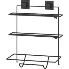 Tekno-tel Teknotel Yapıskanlı Folyo Streç Kağıt Havluluk Rafı Mat Siyah EF032